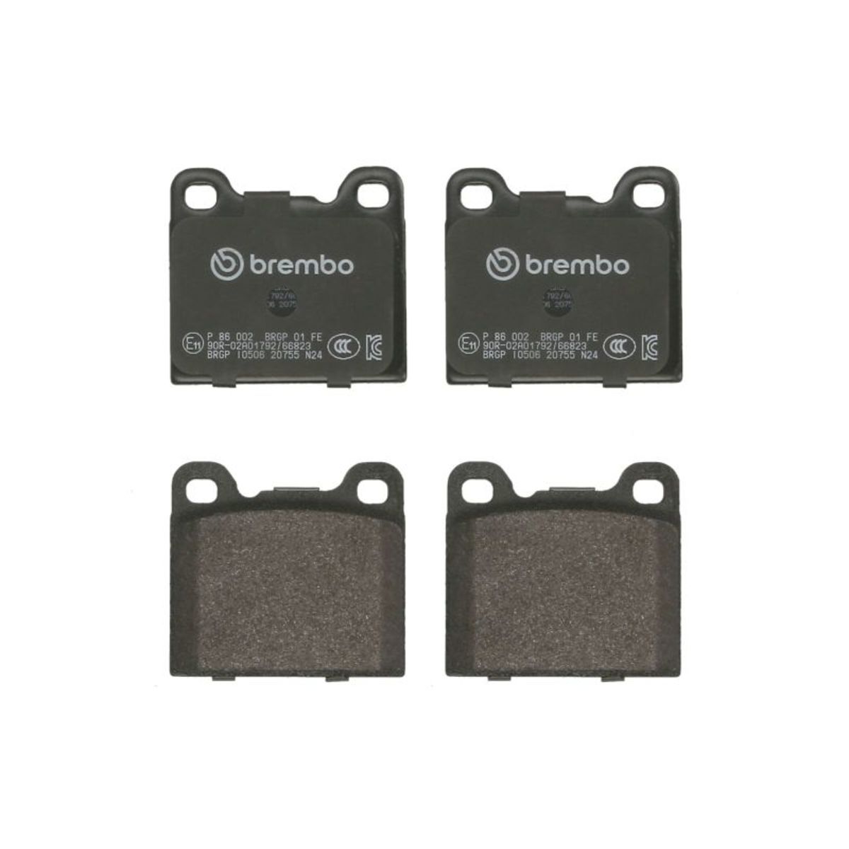 Jarrupalat, levyjarru BREMBO P 86 002