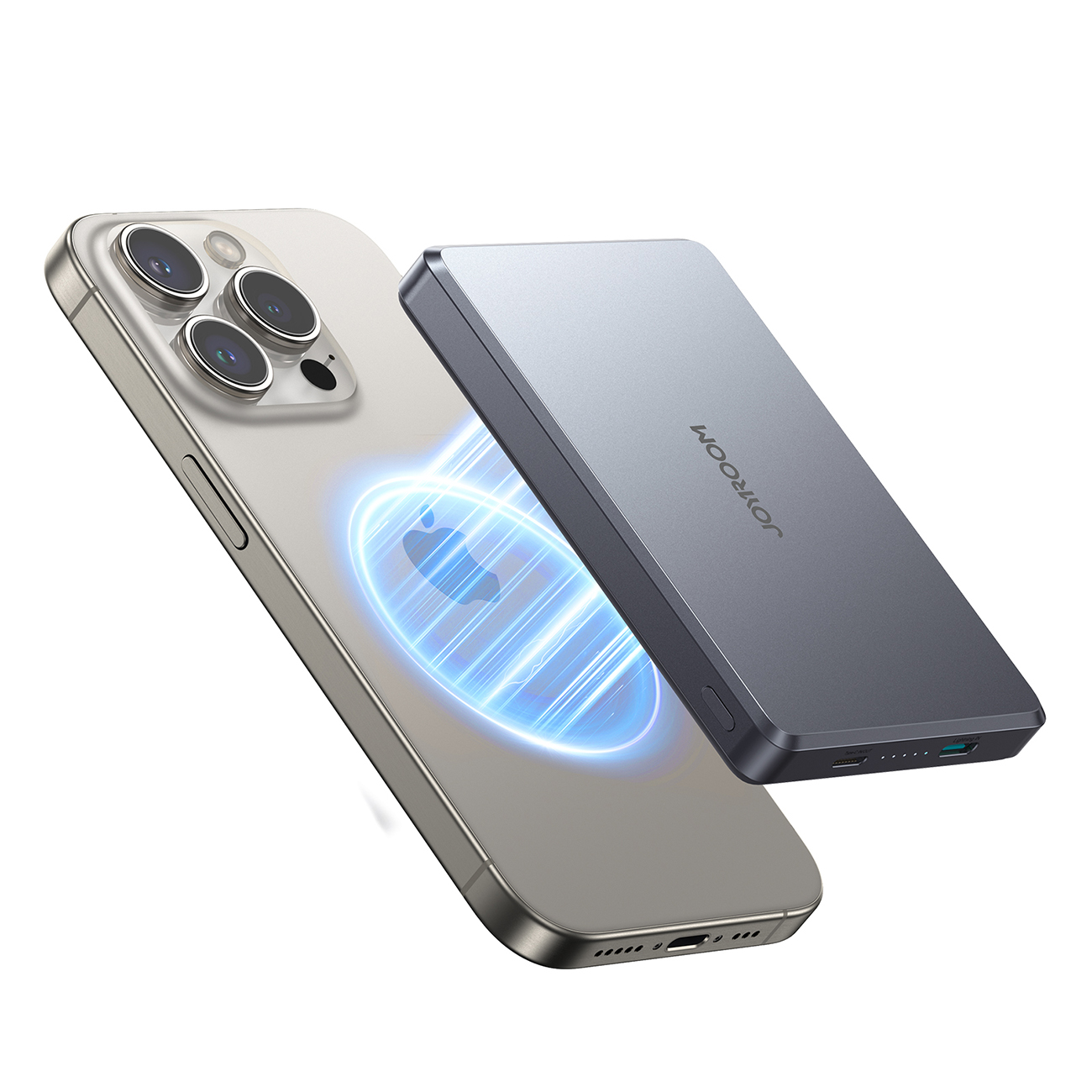 Varavirtalähde Pro 10000mAh Ultrathin Magnetic PD 20W USB-C Lightning - Harmaa