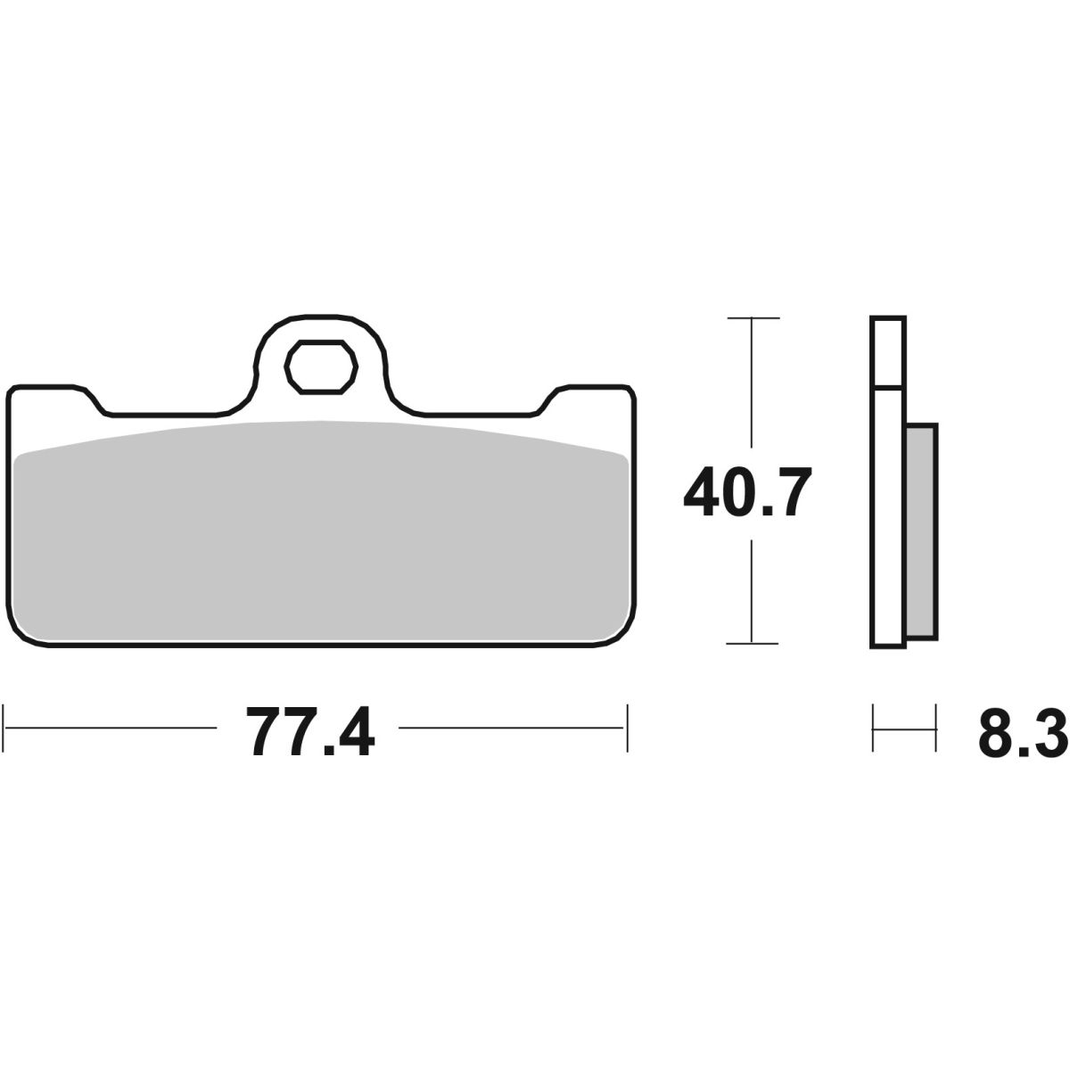 Jarrupalat, levyjarru BREMBO 07BB10SR