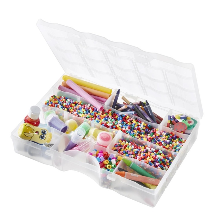 Lajittelulaatikko kannella, lokeroa, SmartStore