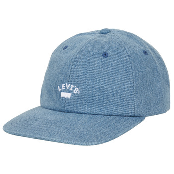 LEVI'S ® Lippalakki 'Lazy Girl Logo Cap' sininen denim / verenpunainen / valkoinen