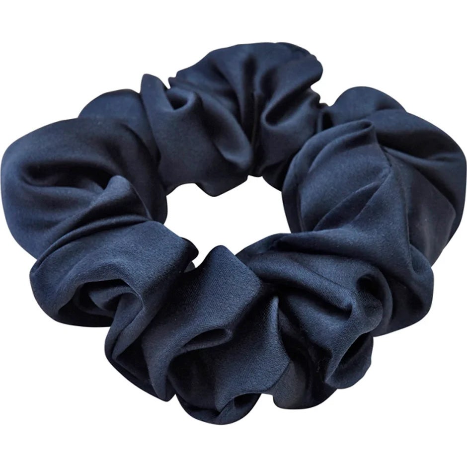 Lenoites Mulberry Silk Scrunchie Blue - 1 pcs