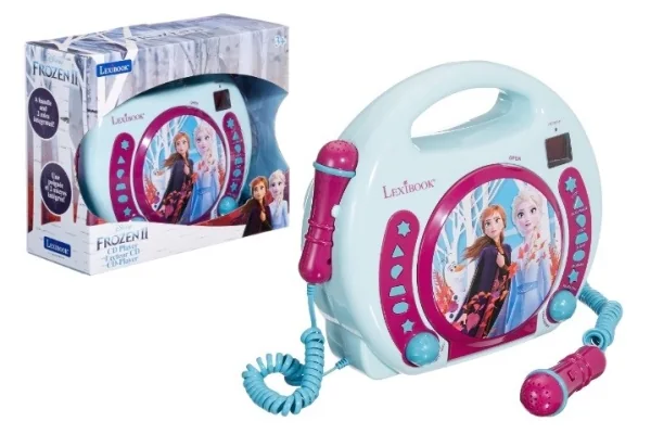 Frozen Kannettava CD-soitin, jossa on 2 Sing Along -mikrofonia