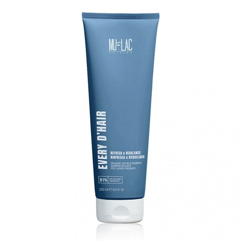 Mulac Every D`Hair Hellävarainen Shampoo Usein Tapahtuvaan Pesuun 250 ml