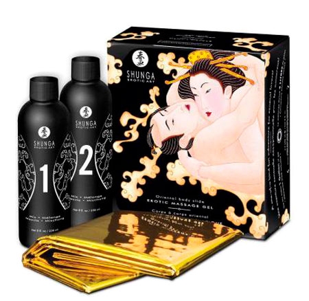 Shunga Mango & Meloni hierontageeli - 2 x 225ml