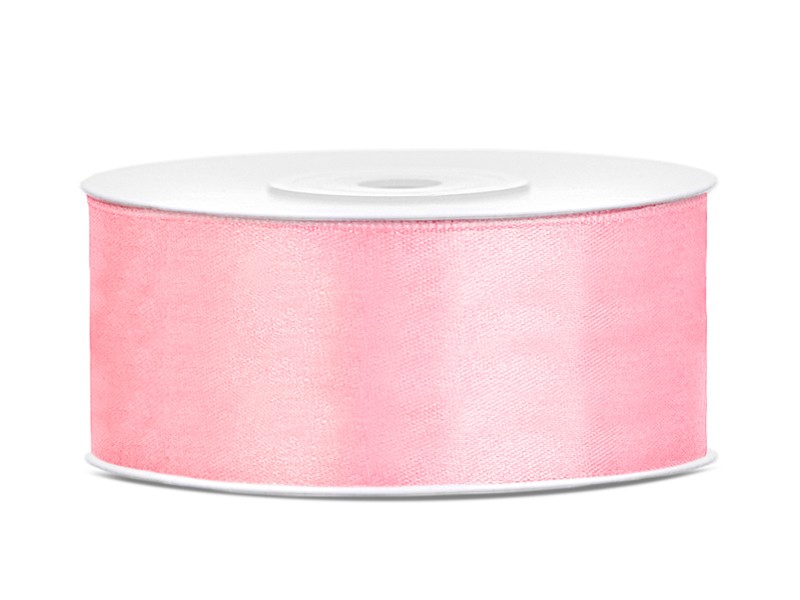Satiininauha - Light Pink , 25mm x 25m