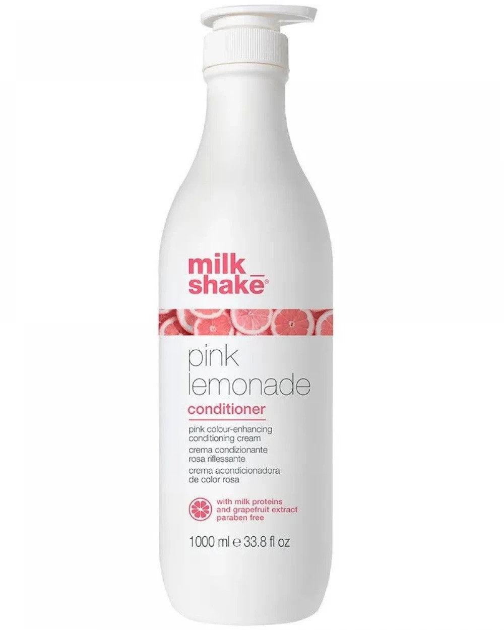 Milk Shake Pink Lemonade, Maitoproteiinit, Värjätty Hoitoaine Hiuksille, Vaaleanpunainen, Väriaine, 1000 ml