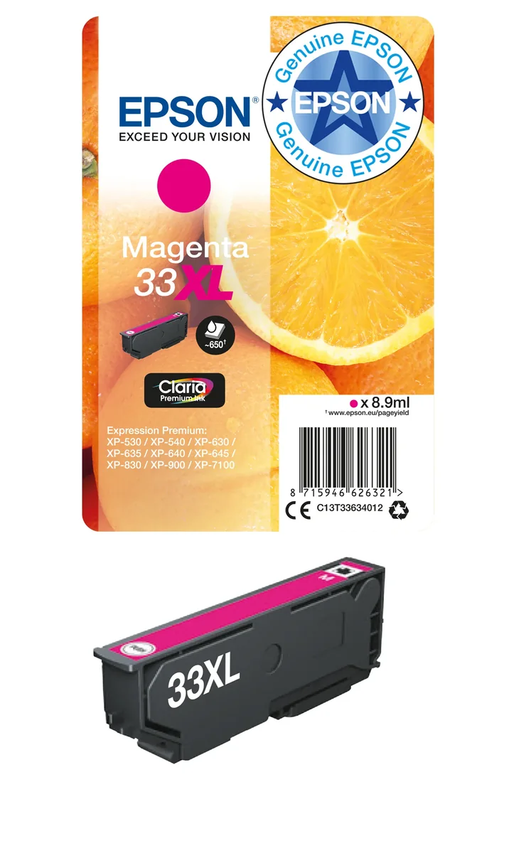 Epson Muste Magenta Claria Premium 33xl - Xp-530