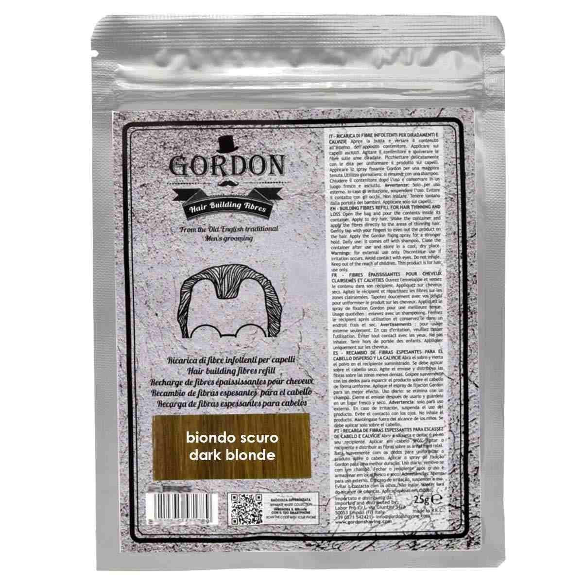 Gordon Tummanvaaleat hiusten kuitutäyteaineet 25 g