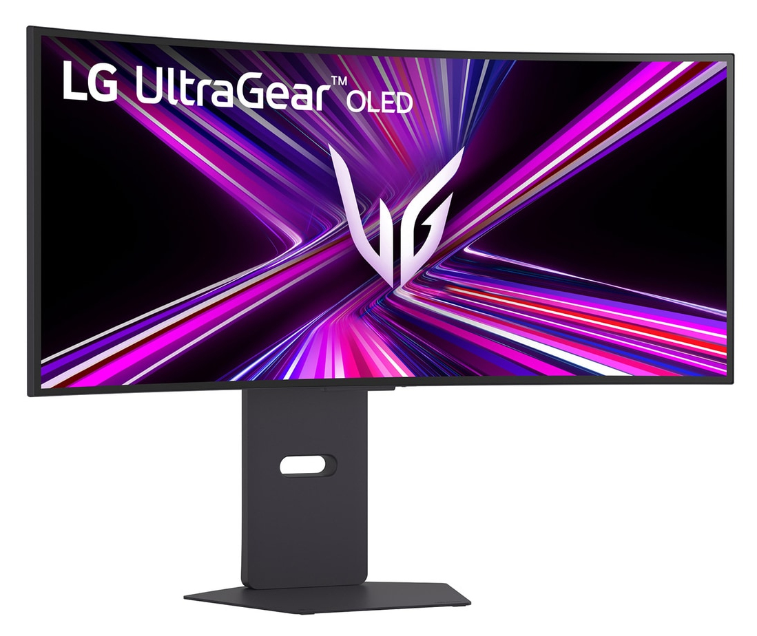 LG UltraGear 34GX900A-B 34" UWQHD, OLED, 240Hz, HDR, USB-C hub -kaareva pelinäyttö