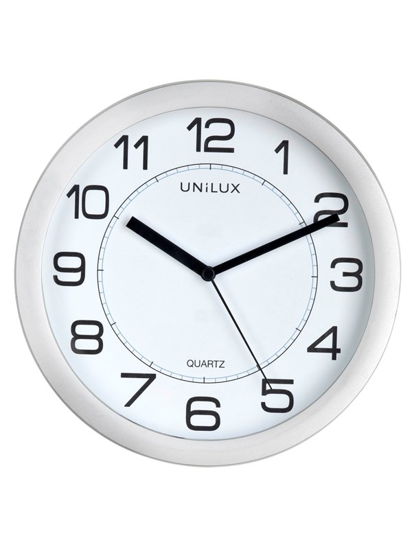 Unilux Attraction Clock metal grey
