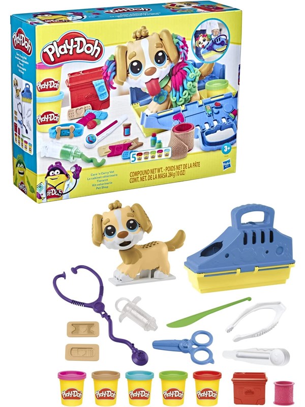 Play-Doh Care N Carry Vet -leikkisetti Eläinlääkäri