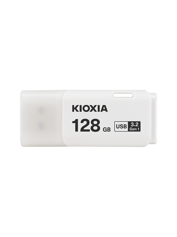 Kioxia TransMemory U301, 128 GB, USB A-tyyppi, 3.2 Gen 1 (3.1 Gen 1), Suojus, 8 g, Valkoinen