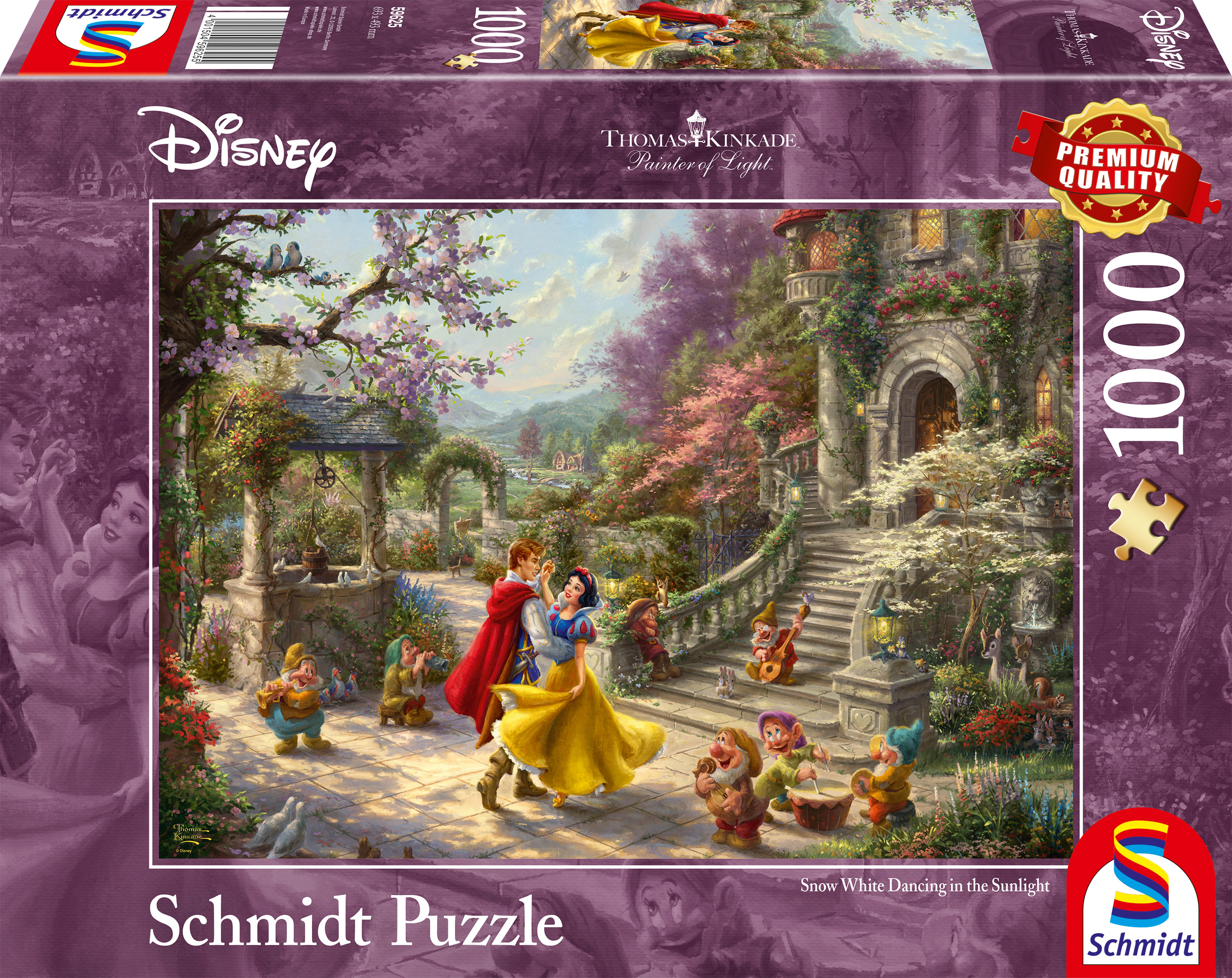 Schmidt Thomas Kinkade Disney Snow Valkoinen - Dancing With The Prince (1000pc)