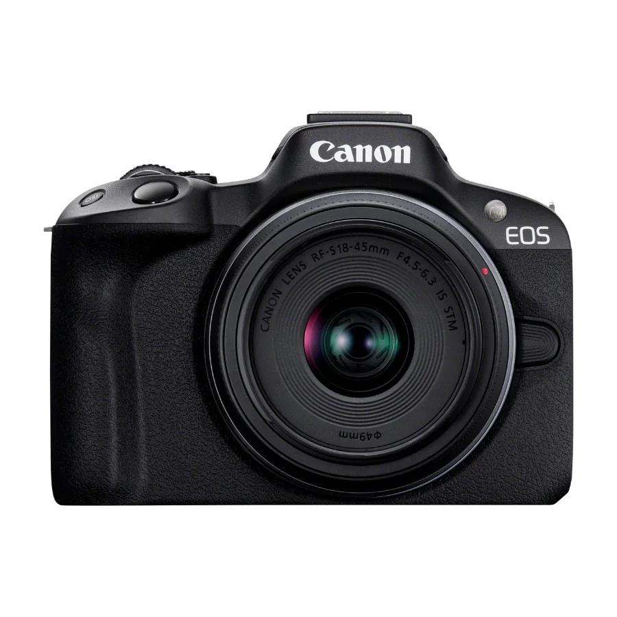Canon Eos R50 Peilitön kamera, musta + Rf-S 18-45 mm Is Stm objektiivi
