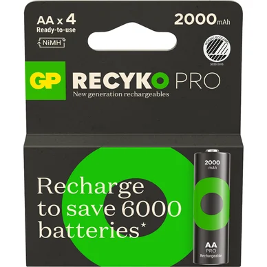 GP BATTERIES GP Recyko Pro 2000mAh AA 4-p 4891199223716 Vastaa: N/A