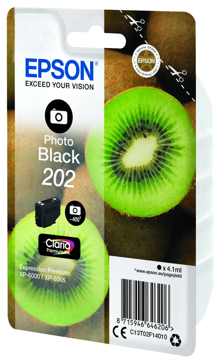 Epson Muste Kuva Musta 4.1ml 202 - Xp-6000/xp-6005