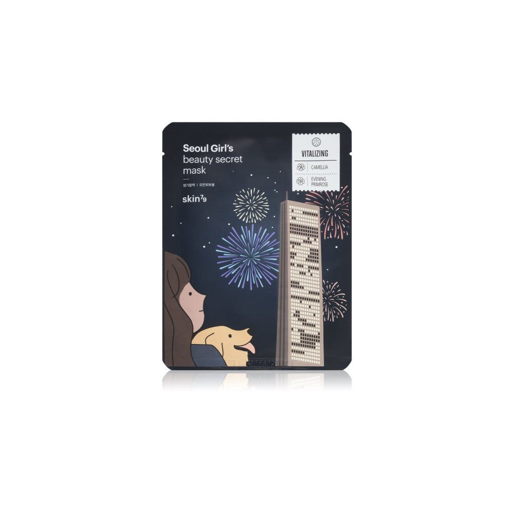 Skin79 Seoul Girls Beauty Salainen kiinteyttävä kudosnaamio kasvojen ääriviivalle 20 g