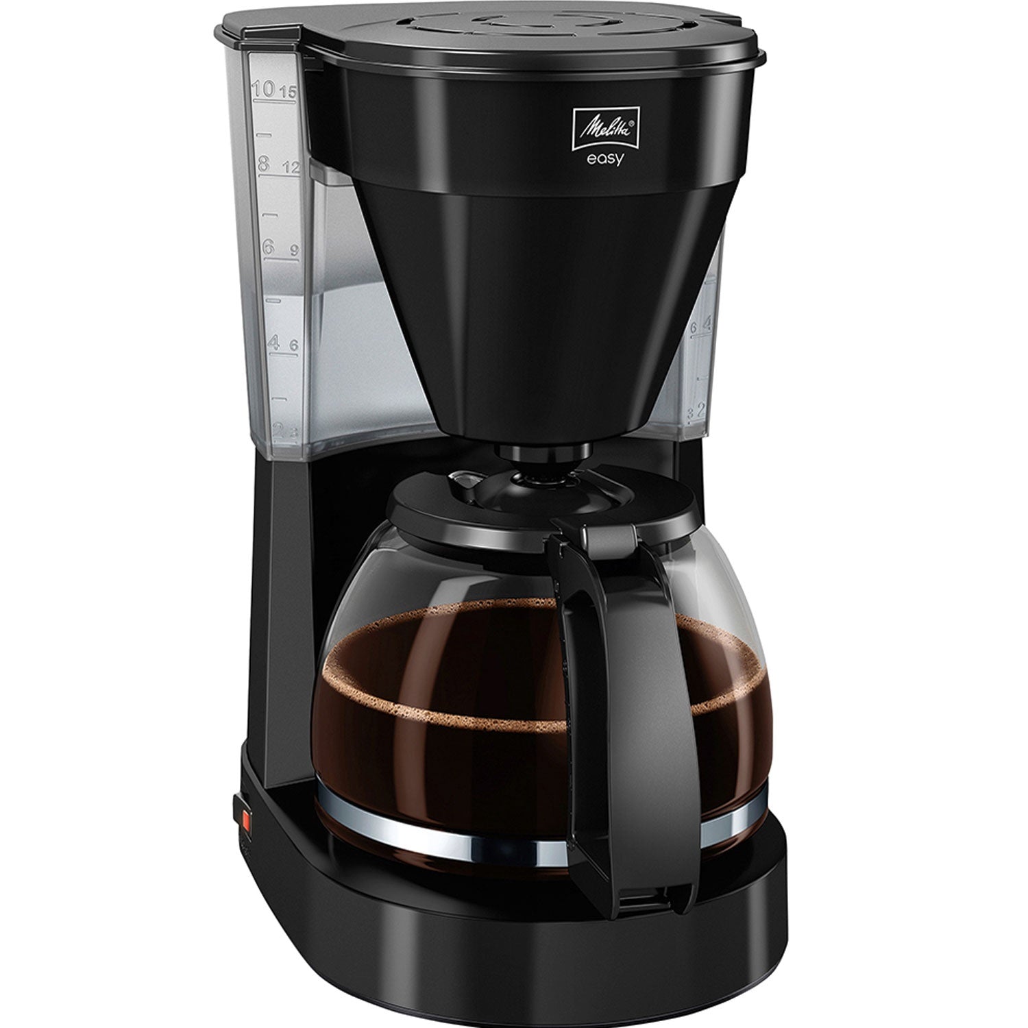 Melitta 1023-02, Suodatinkahvinkeitin, Jauhettu kahvi, 1050 W, Musta, Ruostumaton teräs