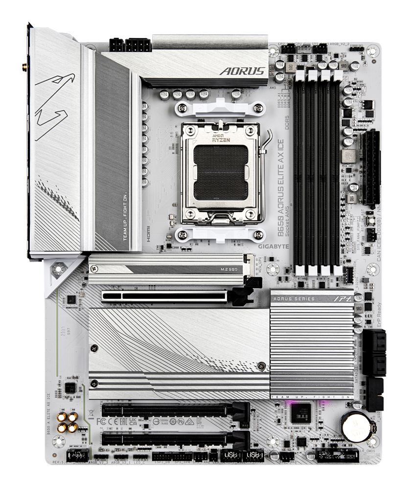Gigabyte B650 AORUS ELITE AX ICE WiFi 6E AM5 ATX -emolevy