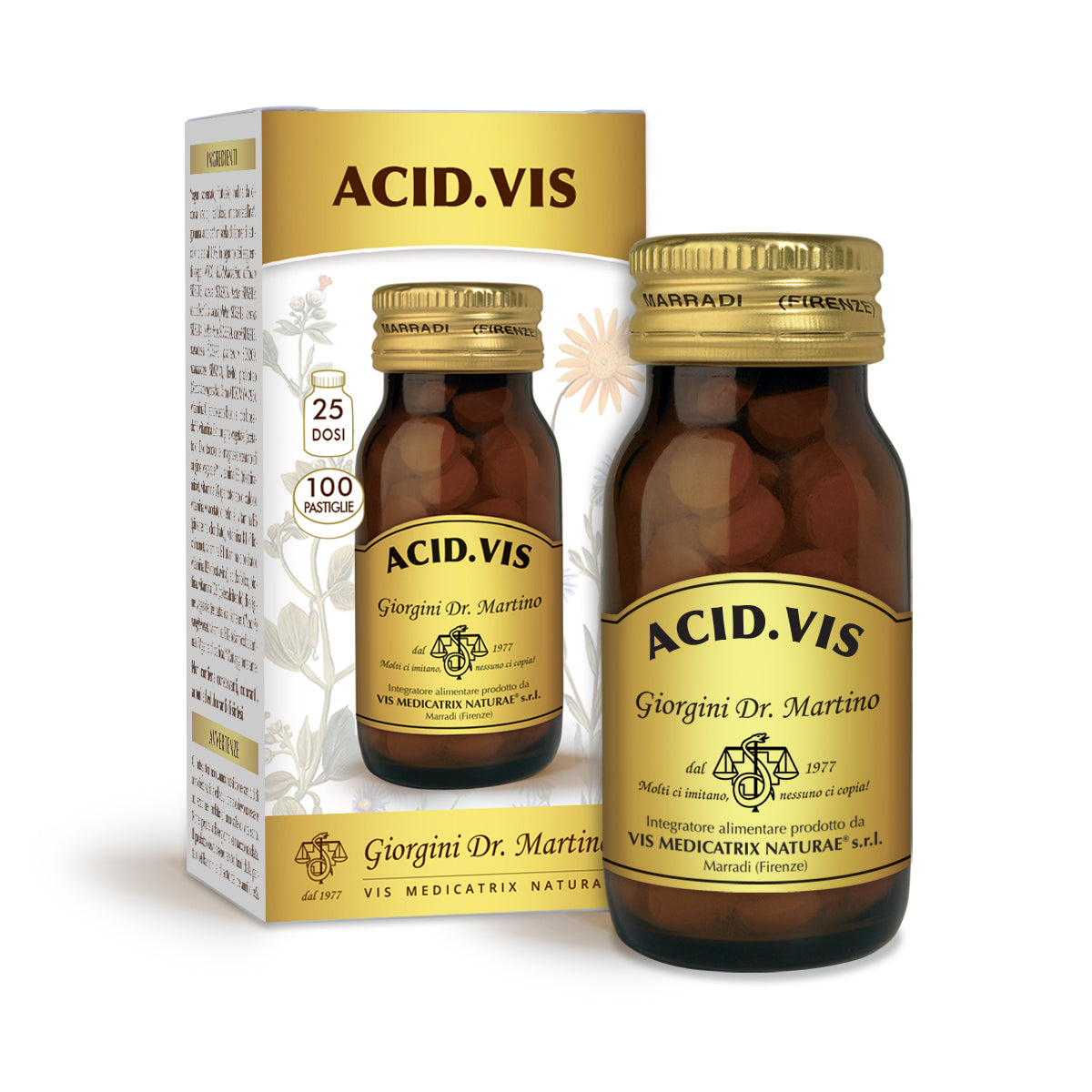 Dr Giorgini Acid.Vis 50 g - 100 tablettia à 500 mg