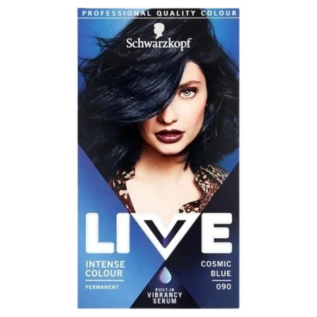 Schwarzkopf Cosmic Blue 090 Live Intense Kestoväri