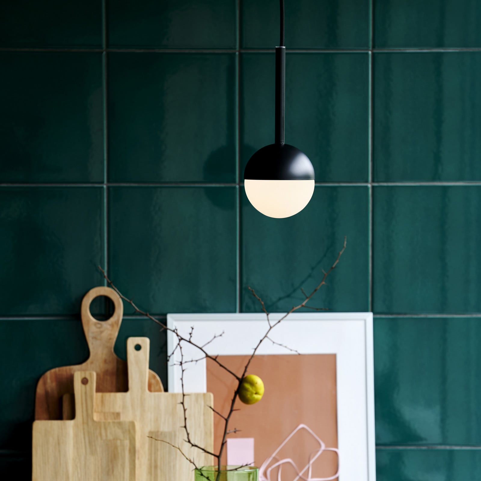Contina Riippuvalaisin Black/Opal - Nordlux - Keittiö - Moderni - Metalli - Yksilamppuinen