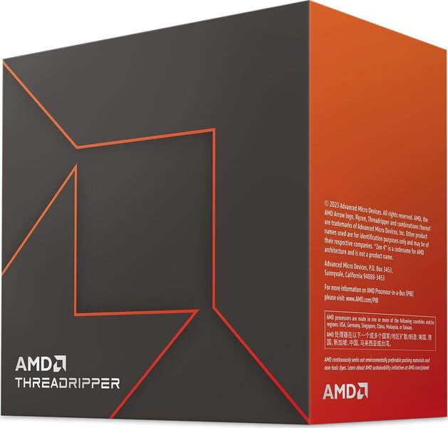 AMD Ryzen Threadripper 7960X CPU - 24 ydintä - 4.2 GHz - AMD sTR5 - AMD Boxed (ilman jäähdytintä)