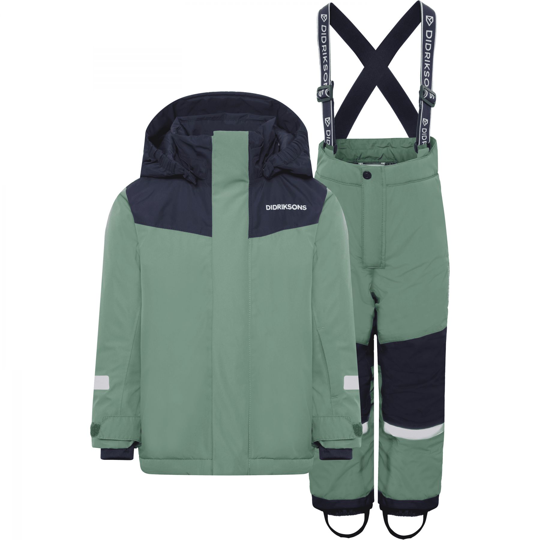 Didriksons Skare Kids' Set Dark Moss - 140