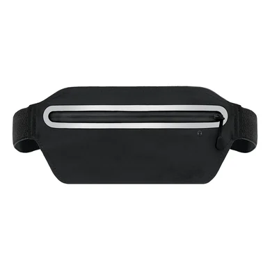 STREETZ Sport waist bag, reflective, fits most mobile phones, black