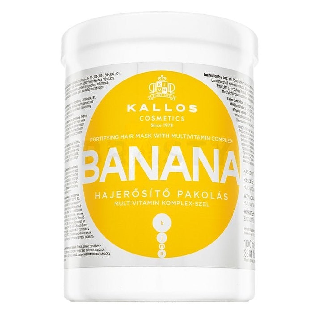 Vahvistava banaanihiusnaamio Kallos 1000 ml