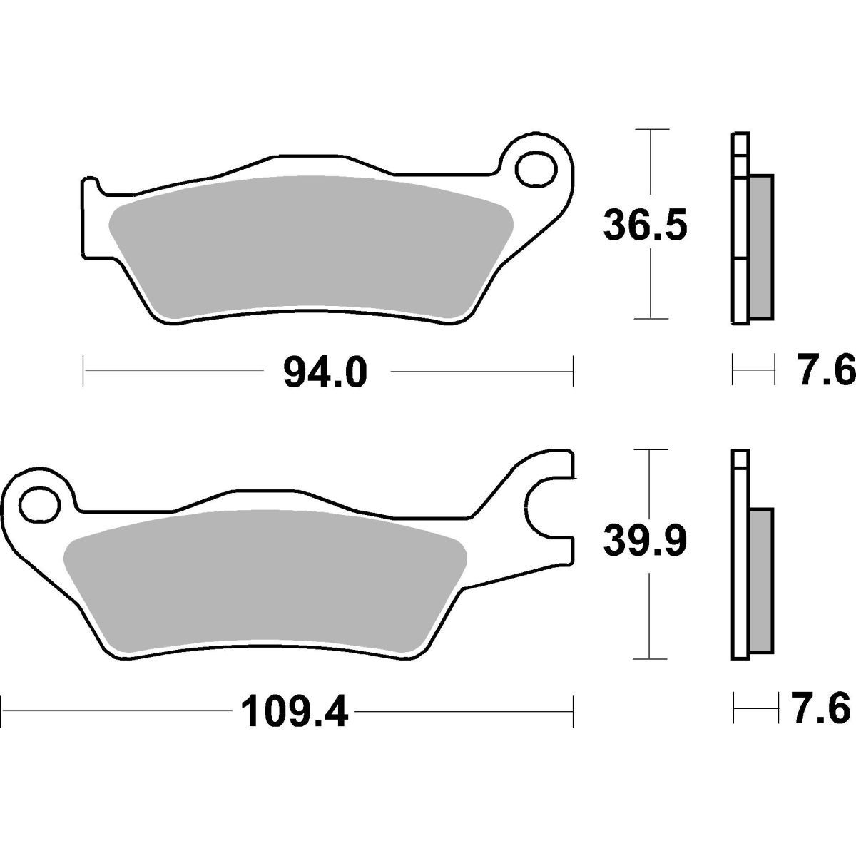 Jarrupalat, levyjarru BREMBO 07SU33SA