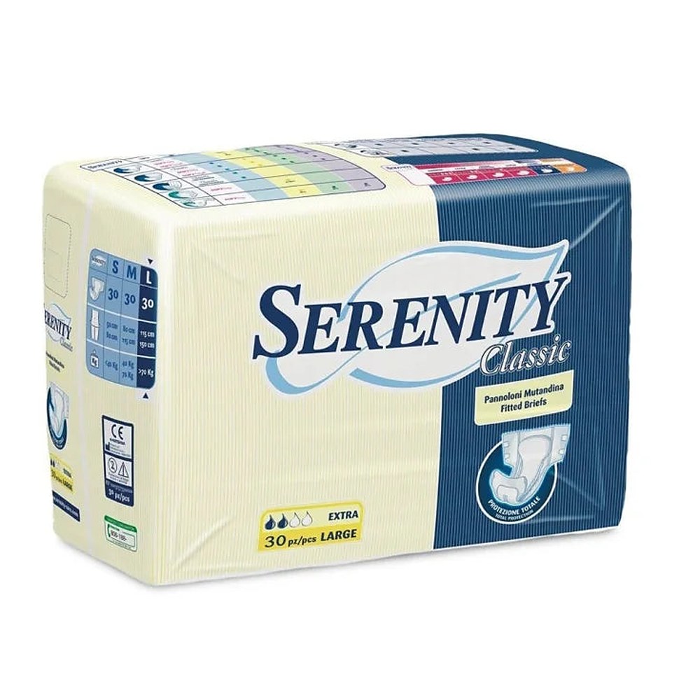 Serenity Classic Vaippahousut Extra Koko Large 30 Kappaletta