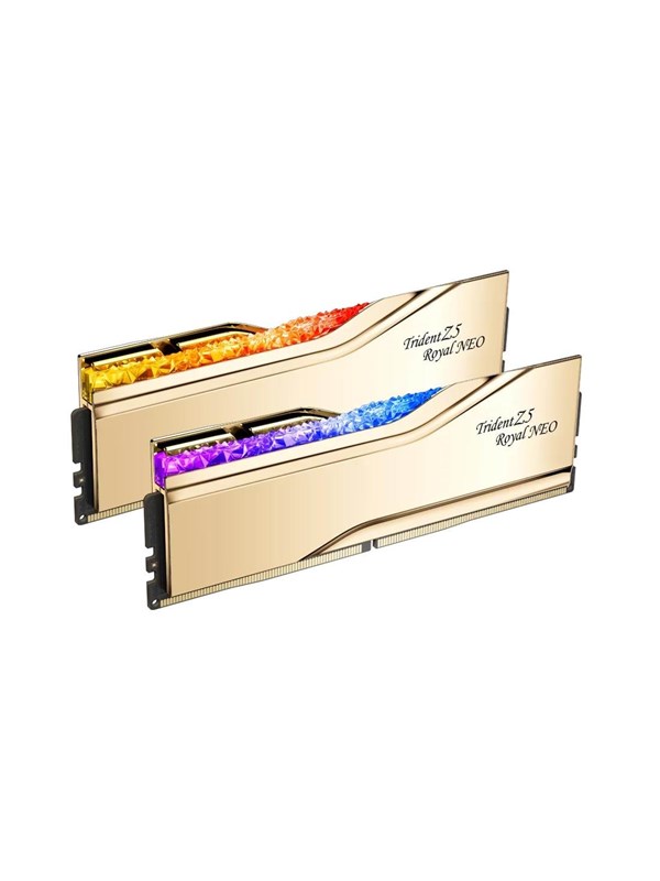 G.Skill Trident Z5 Royal Neo RGB DDR5-6000 - 32GB - CL28 - Dual Channel (2 pcs) - AMD EXPO - Kulta, RGB