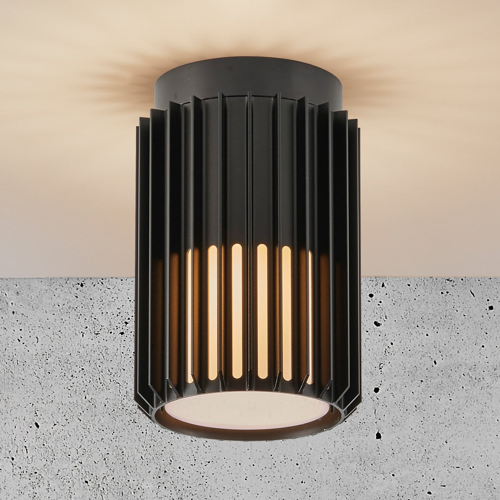 Aludra ulkokattovalaisin Seaside Black - Nordlux - Terassi - Design - Alumiini - Pyöreä