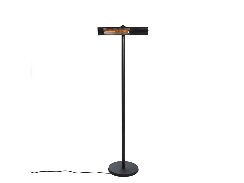 HORTUS Terassilämmitin 500/1000/1500W lattiamalli, kaukosäädin, RGT, musta