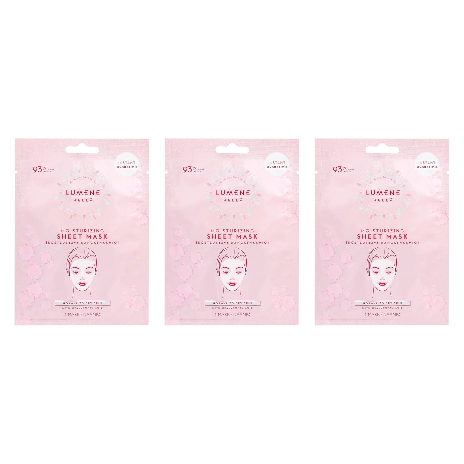 Lumene Moisturizing Sheet Mask 3 Pcs