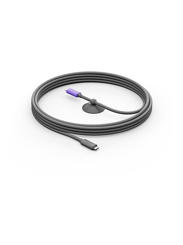 Logitech Cable Active Usb-c Ww-9006 - Meetup 2 Graphite 5m Usb-c Usb-c Grafiitti, Violetti