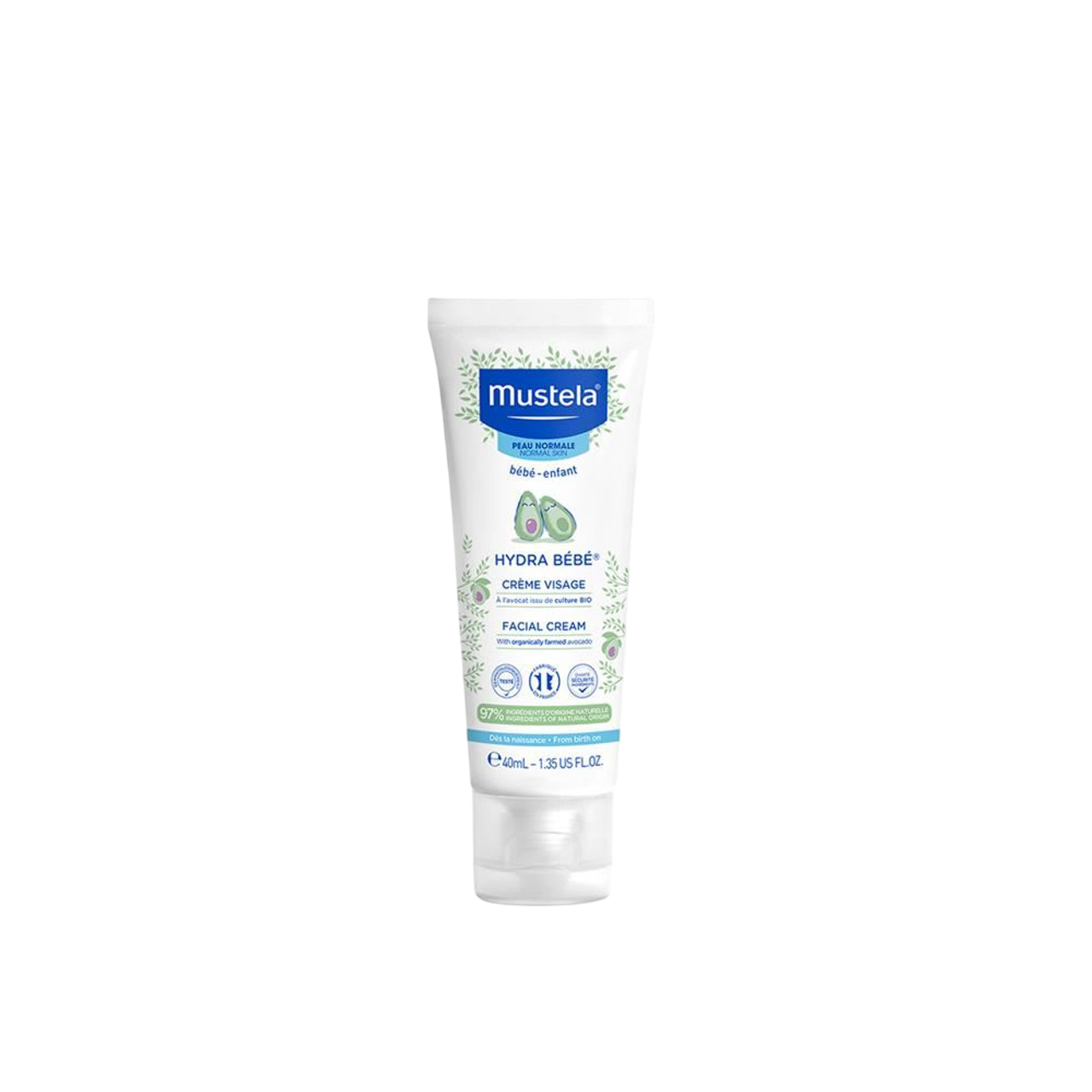 Mustela Hydra Bebe Crema Idratante Viso Avocado 40 ml — Crema viso