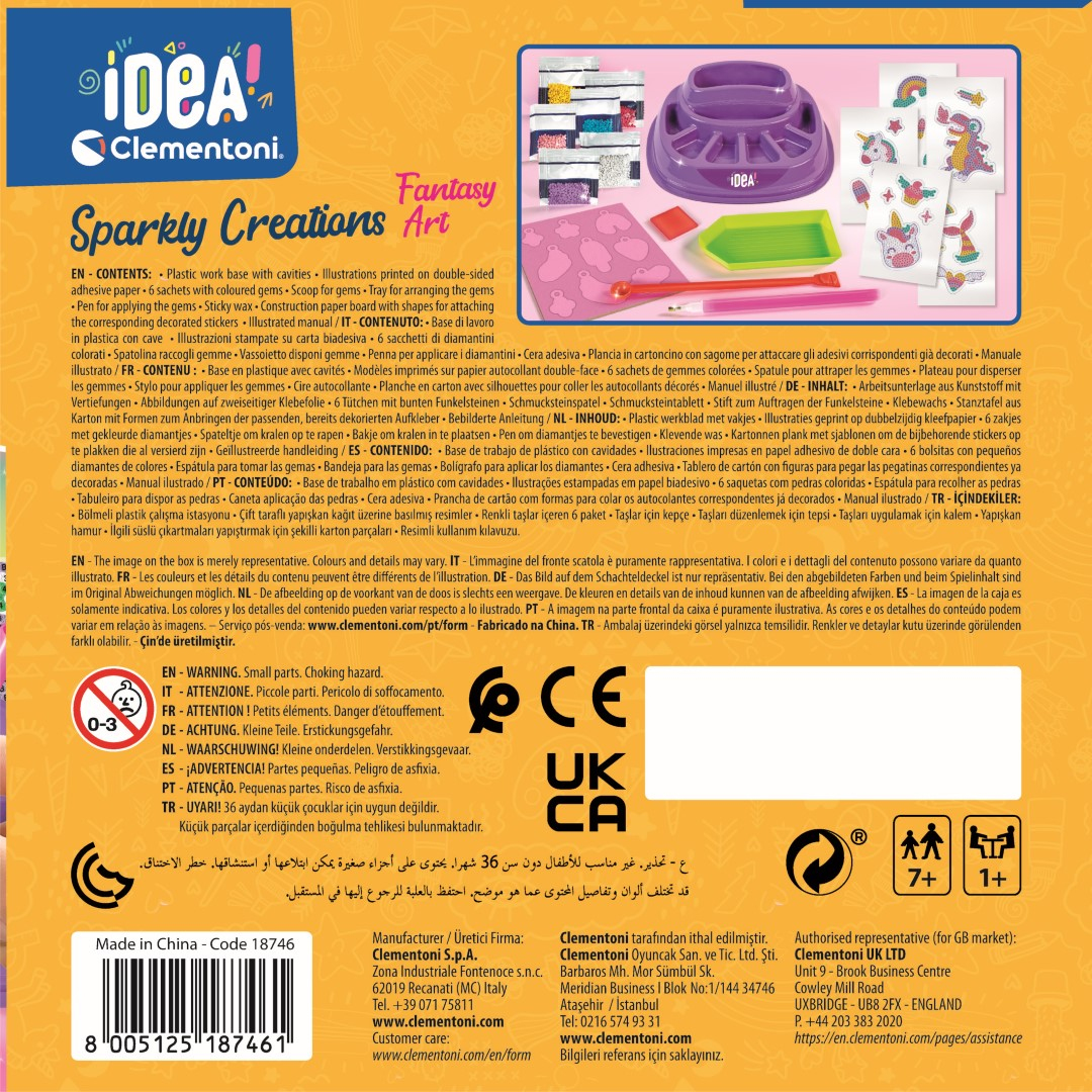 Clementoni Sparkly Creations Fantasy Art