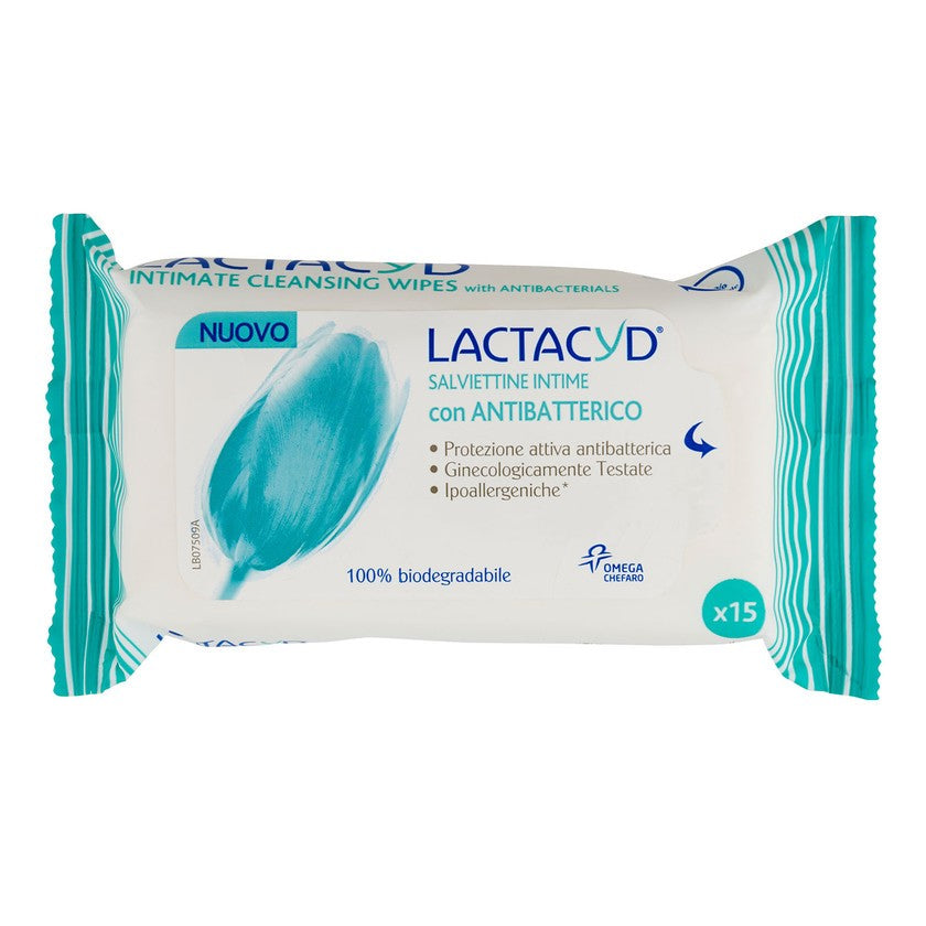 Lactacyd Intiimipyyhkeet antibakteerisella aineella 15 kpl