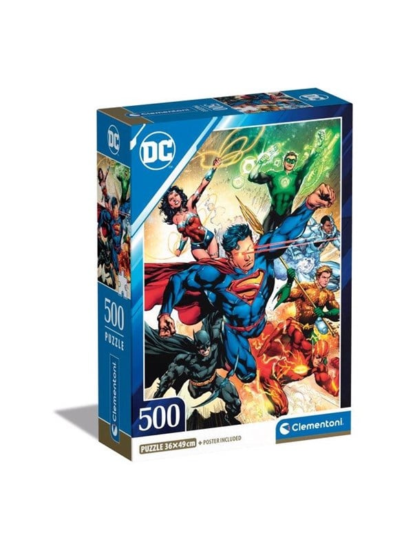 Clementoni Jigsaw Puzzle DC Comics Justice League 500pcs. Lattia