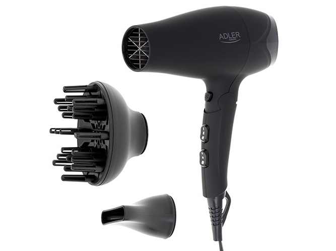 Adler AD 2267 2500 W -hiustenkuivaaja, musta