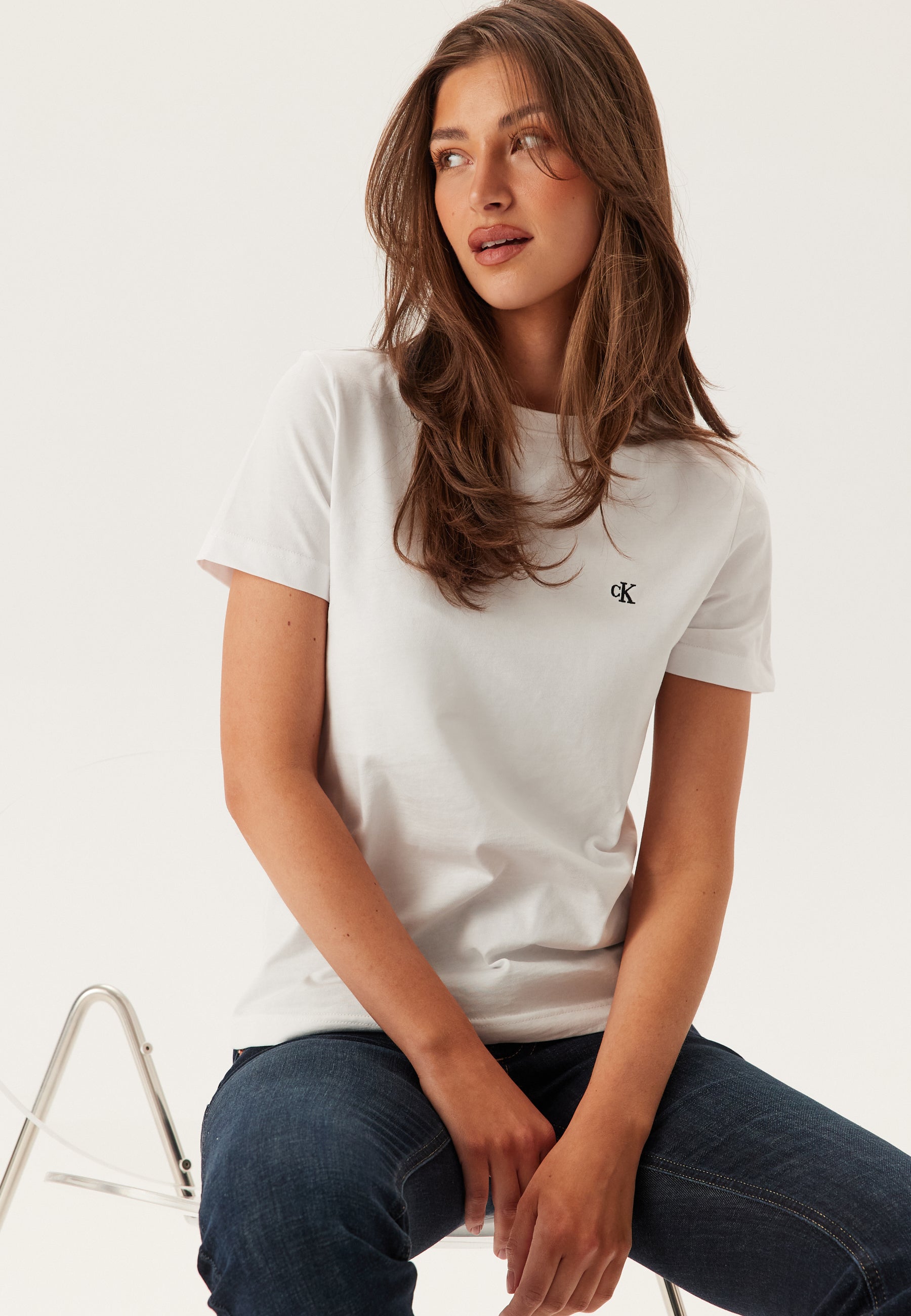 Calvin Klein Jeans Paita 'Archive' valkoinen