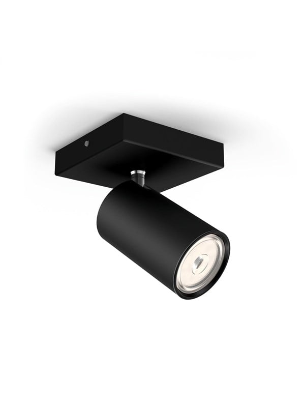 Philips myLiving Kosipo-spotti GU10 musta, 1x