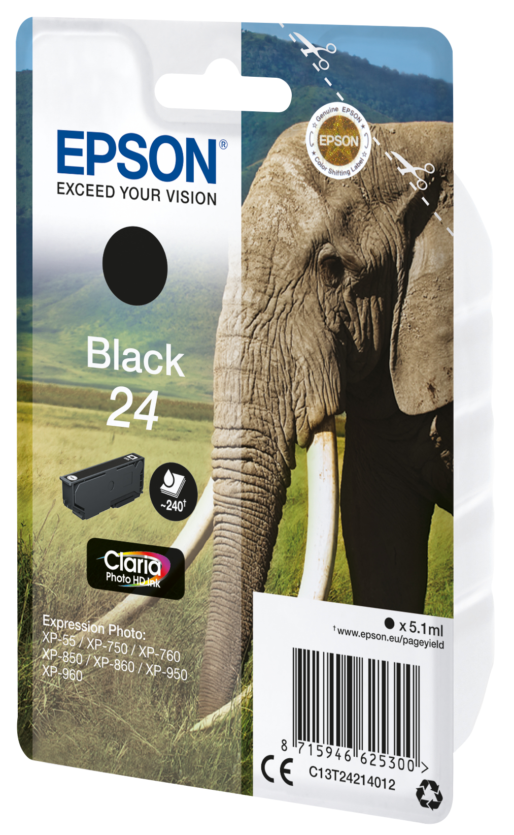 Epson Epson 24 Mustepatruuna musta T2421 Vastaa: N/A