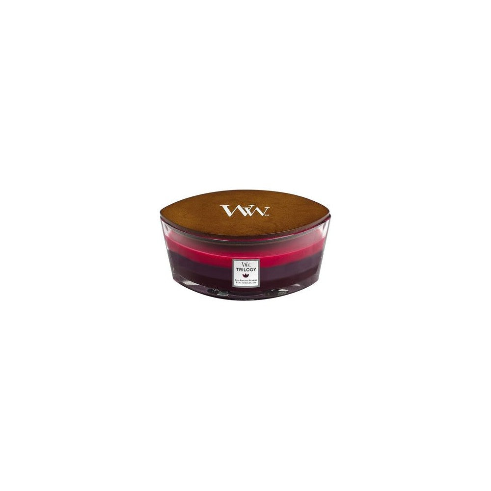 Woodwick Sun Ripened Berries Trilogy Ship - Tuoksukynttilä - 453,6 g
