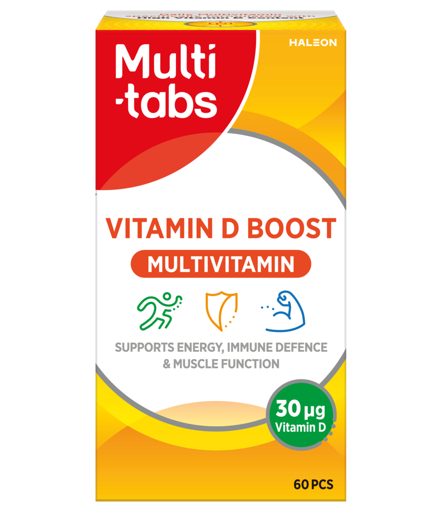 Multi-tabs vitamin D boost multivitamin 60 kpl