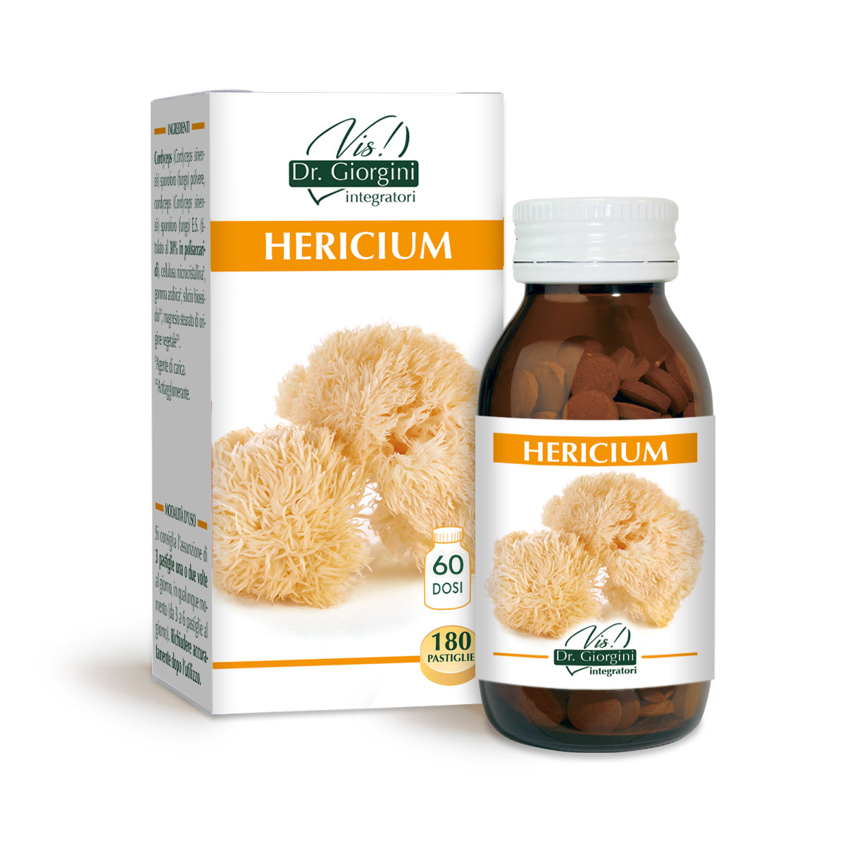 Dr Giorgini hericium 90 g - 180 tablettia à 500 mg