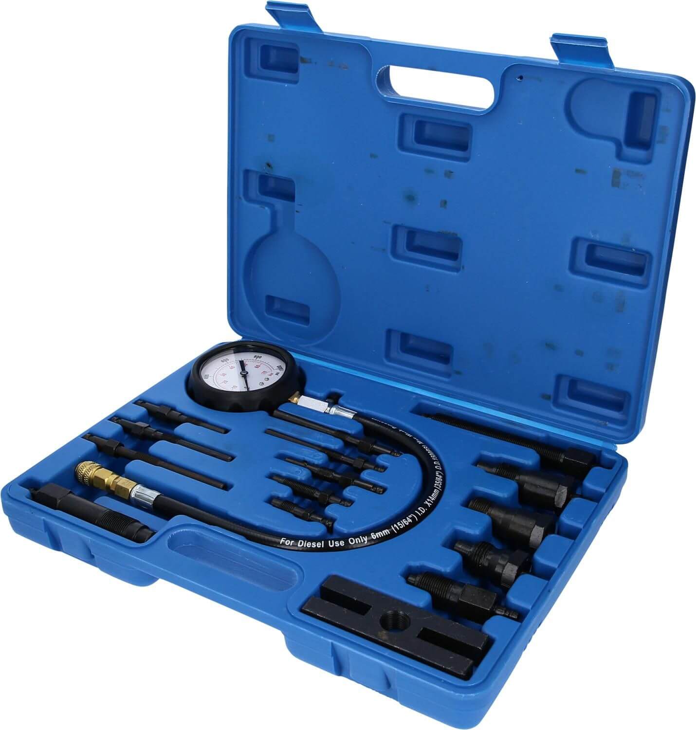 Puristuksen testaussarja diesel-moottoreille, 18-os, Brilliant Tools